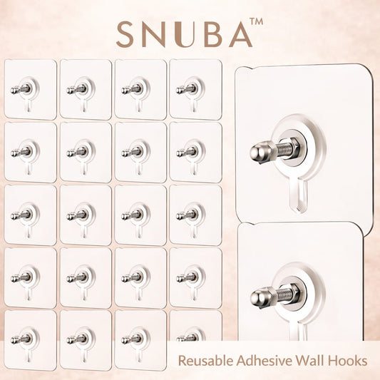 Strong Reusable Adhesive Wall Hooks – No Drilling Needed